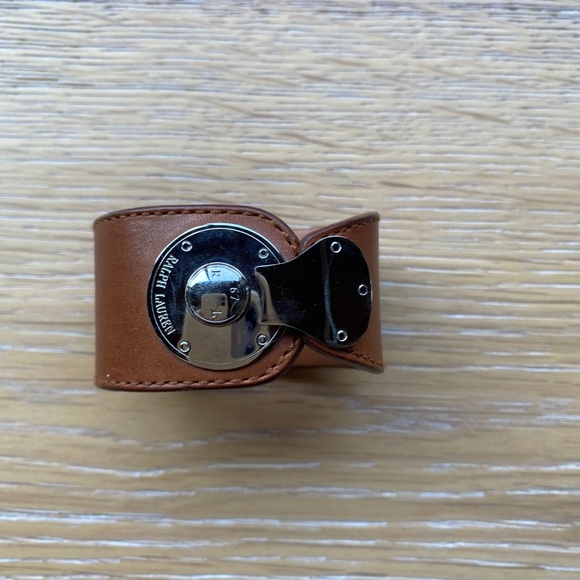 Ralph Lauren Collection Leather Cuff - Picture 1 of 8